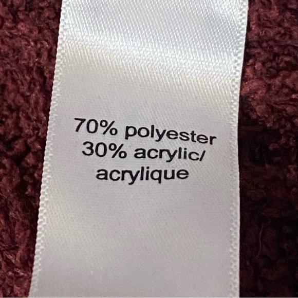 Maurices women soft long sleeve  crewneck maroon sweater size XL - Picture 5 of 8